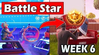 SECRET BATTLE STAR WEEK 6 SEASON 5 LOCATION! - (Road Trip Challenges) Fortnite Battle Royale