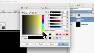 Lightning Learning Lessons - How to Change Text Color in Gimp