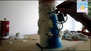 PINTURA LUMINÁRIAS PVC CANO 150 mm AERÓGRAFO PARTE 1