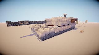 Как построить Танк в minecraft? (M1 Abrams)