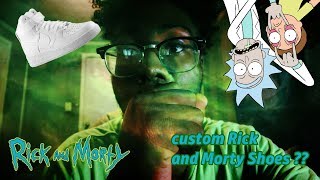 CUSTOM RICK AND MORTY SHOES ???? - Reaction
