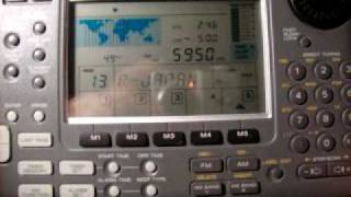 SONY ICF-SW55 receiving Radio Taiwan International