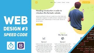 Web Design #3 - Corporate Design - Speed Code (Bootstrap 4, Adobe XD)