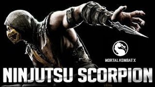 Guia de Mortal Kombat X - "Scorpion" Combo de 10+ Golpes! Variante Ninjutsu!