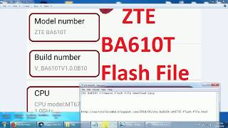 ZTE BA610T MT6735 5 1 Firmware Flash File Read By CM2