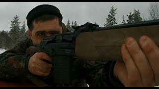 Пристрелка Вепря ВПО-123 на 100 метров