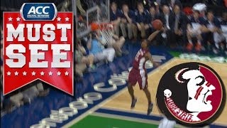 Aaron Thomas with the Huge Tomahawk Slam for FSU | ACC Must See Moment