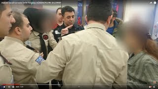 İstanbul havalimanında  kadın kavgası/ GÜVENLİKLERE SALDIRDI! utanmadan kadına tokat attı