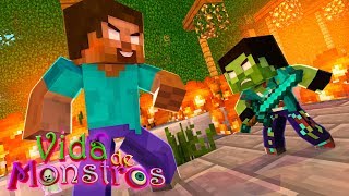 MINECRAFT : VIDA DE MONSTROS - REZENDE VS HEROBRINE!! (EPISÓDIO FINAL)