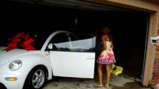 Lauren Allah BIRTHDAY GIFT - SWEET 16 NEW CAR BEETLE BUG surprise!!!