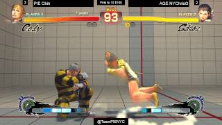 SSF4AE Team PIE Money Match: PIE Chin (Cody) vs AGE NYChrisG (Sakura)