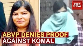ABVP Denies Proof Against Komal Sharma After Her Identity Revealed