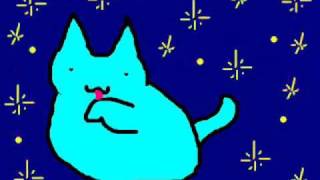 Lights Licking a Blue Cat