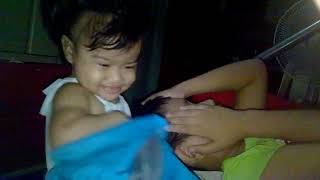 Action baby girl slaps me in face while im sleeping