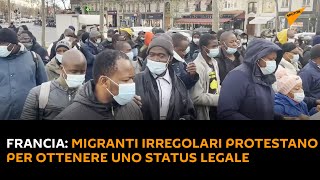 #Francia: migranti irregolari protestano per ottenere uno status legale