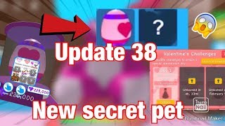 Roblox Bgs update 38 New Secret pet and rewards (Bubble Gum Simulator) Valentine update