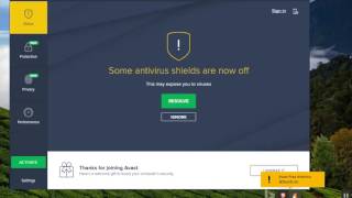 Latest Avast 2017 (17.5.2302) removes status monitoring
