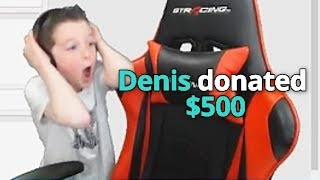DONATING $500 TO A 9 YEAR OLD STREAMER