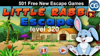 [Walkthrough] 501 Free New Escape Games level 320 - Little rabbit escape - Complete Game