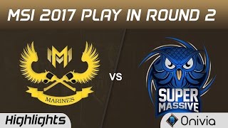 GAM vs SUP Highlights Game 1 MSI 2017 Play In Round 2 Gigabyte Marines vs SuperMassive by Onivia