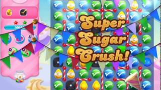Candy Crush Saga Level 3455 (15 moves version, 3 stars, No boosters)