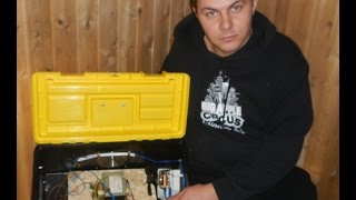 Аппарат для выжигания молнии. Испытание. Apparatus for burning zip. Test.