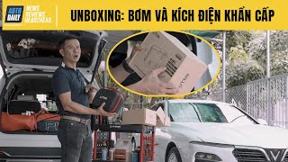 Unboxing: Bơm điện mini và Kích điện ô tô 4 trong 1 - Xoá tan nỗi lo khi đi đường dài