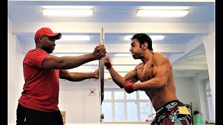 Human machine gun PUNCH! & Crazy Wood  Breaking Demonstration Farid Berlin