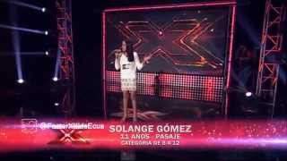 Solange Gómez - Herida | (Programa 4) Casting Factor X Kids Ecuador 2015