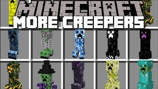 Minecraft MORE CREEPER MOD / FIGHT AND SURVIVE THE NEW CREEPERS !! Minecraft