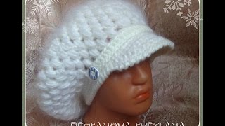 Кепочка-берет крючком