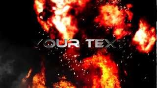Sony Vegas Amazing FREE Template " Fire intro "