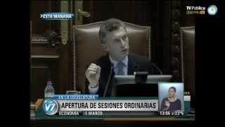 Visión 7: Macri abrió las sesiones legislativas ordinarias 2014