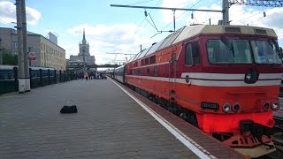 Волгоград из окна поезда (Отправление на Москву)