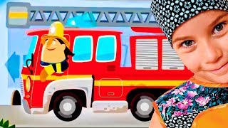 СМЕШНОЕ ВИДЕО ДЛЯ ДЕТЕЙ Новый игровой мультик ПРО ПОЖАРНИКОВ детская игра Fox & Sheep