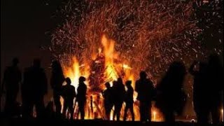 Rongjeng Darugre Bonfire..3rd January 2019...Epic Dancing around a bonfire in circles...