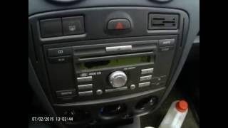 как снять автомагнитолу форд 6000CD  c помощью ножа