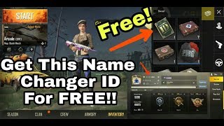 Get Pubg Name Changer ID Free | How To Get Free Name Changer Id on PUBG #PubgID