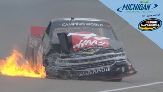 Cole Custer takes hard hit on track and in the points