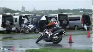 2013 9 1 Dunlop Ehime Moto Gymkhana Junk 選手 NSR250R heat 1×0.8 & heat 2×0.6