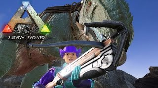 ARK: Survival Evolved - Как одному приручить Гигантозавра при помощи крюка