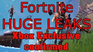 Fortnite! HUGE LEAKS -XBOX EXCLUSIVE!!! Fortnite battle Royale