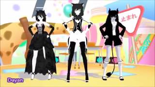 [MMD/BATIM] Caramelldansen  (Fem Alice /Bendy/ Boris)