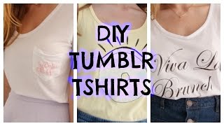 DIY Tumblr Inspired T-shirts!