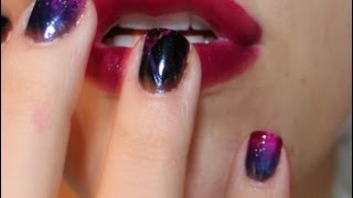 [TUTO] Nail-art Rapide(o) Galaxie/Galáxia  2en1