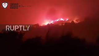 Spain: Forest fire forces evacuation of nearly 600 people in Malaga