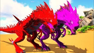 Casal Reaper Queen Botamos Pra Correr a Espinossauro Do Ninho! Ark Survival Evolved