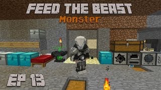 Feed The Beast Monster Ep 13 Best Modular power suit set up