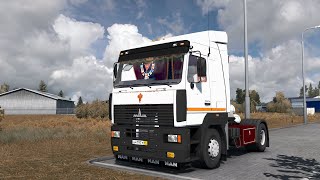 ETS 2, МАЗ 5440 А8, небольшая переделка(ссылка на мод в описании)