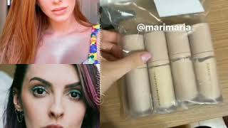 Karen Bachini mostra novas cores de base Maria Makeup